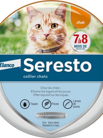 SERESTO Chat – Collier Anti-Puces et Anti-Tiques pour Chats, 1 Collier